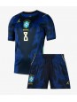 Brasilia Bruno Guimaraes #8 Vieraspaita Lasten MM-kisat 2026 Lyhythihainen (+ shortsit)